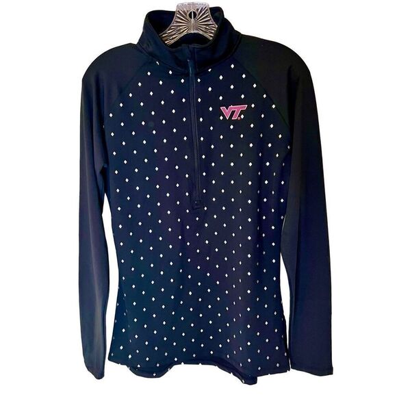 Champion NCAA Women's Classic Workout Half Zip Jacket VA Tech Hokies Sz M - Picture 1 of 6